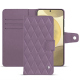 Samsung Galaxy S24+ leather wallet case - Lilas - Couture ( Nappa - Pantone #b9a3e3 ) 