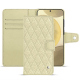 Custodia in pelle Samsung Galaxy S24+ - Ivoire - Couture ( Pantone #d6d6c6 ) 