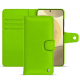 Capa de couro para carteira Samsung Galaxy S24+ - Vert fluo ( Pantone #00ab5f ) 