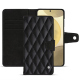 Funda de piel para cartera Samsung Galaxy S24+ - Onyx - Couture ( Noir / Black ) 