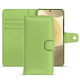 Samsung Galaxy S24+ leather wallet case - Vert olive PU ( Pantone #a7c58e )