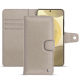 Capa de couro para carteira Samsung Galaxy S24+ - Taupe innocent ( Pantone #d6d2c4 ) 