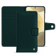 Samsung Galaxy S24+ leather wallet case - Vert séduisant ( Pantone #1d3c34 ) 