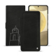 Samsung Galaxy S24+ leather case - Negre poudro ( Pantone #111212 )
