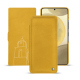Housse cuir Samsung Galaxy S24+ - Jaune soulèu ( Pantone #F3B934 )