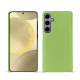 硬质真皮保护套 Samsung Galaxy S24+ - Vert olive ( Nappa - Pantone #a7c58e ) 