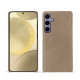 Custodia in pelle Samsung Galaxy S24+ - Taupe vintage ( Pantone #bda790 ) 