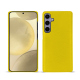 Custodia in pelle Samsung Galaxy S24+ - Jaune fluo ( Pantone #c9ff57 ) 