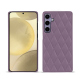 Lederschutzhülle Samsung Galaxy S24+ - Lilas - Couture ( Nappa - Pantone #b9a3e3 ) 