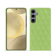 Lederschutzhülle Samsung Galaxy S24+ - Vert olive - Couture ( Nappa - Pantone #a7c58e ) 