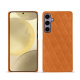 硬质真皮保护套 Samsung Galaxy S24+ - Mandarine vintage - Couture ( Pantone #d47231 ) 