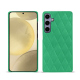 Funda de piel Samsung Galaxy S24+ - Menthe vintage - Couture ( Pantone #37b375 ) 