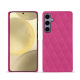 Samsung Galaxy S24+ leather cover - Rose BB - Couture ( Pantone #DB599F )