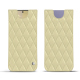 Capa em pele Samsung Galaxy S24+ - Beige - Couture ( Nappa - Pantone #ceb888 ) 