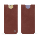 Funda de piel Samsung Galaxy S24+ - Passion vintage ( Pantone #591d16 ) 