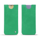 Samsung Galaxy S24+ leather pouch - Menthe vintage ( Pantone #37b375 ) 