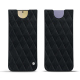 Capa em pele Samsung Galaxy S24+ - Dark vintage - Couture ( Pantone #050505 ) 