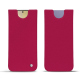 Samsung Galaxy S24+ leather pouch - Rose fluo ( Pantone #ff16b4 ) 