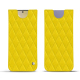 Funda de piel Samsung Galaxy S24+ - Jaune fluo - Couture ( Pantone #c9ff57 ) 