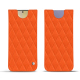 Funda de piel Samsung Galaxy S24+ - Orange fluo - Couture ( Pantone #ff5406 ) 