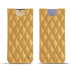 Samsung Galaxy S24+ leather pouch - Or Maïa - Couture ( Pantone 871C ) 