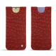 Custodia in pelle Samsung Galaxy S24+ - Autruche ciliegia ( Pantone #a4343a ) 
