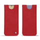 Samsung Galaxy S24+ leather pouch - Rouge troupelenc ( Pantone #AB191A )