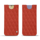 Capa em pele Samsung Galaxy S24+ - Arange clouquié - Couture ( Pantone #D33108 )