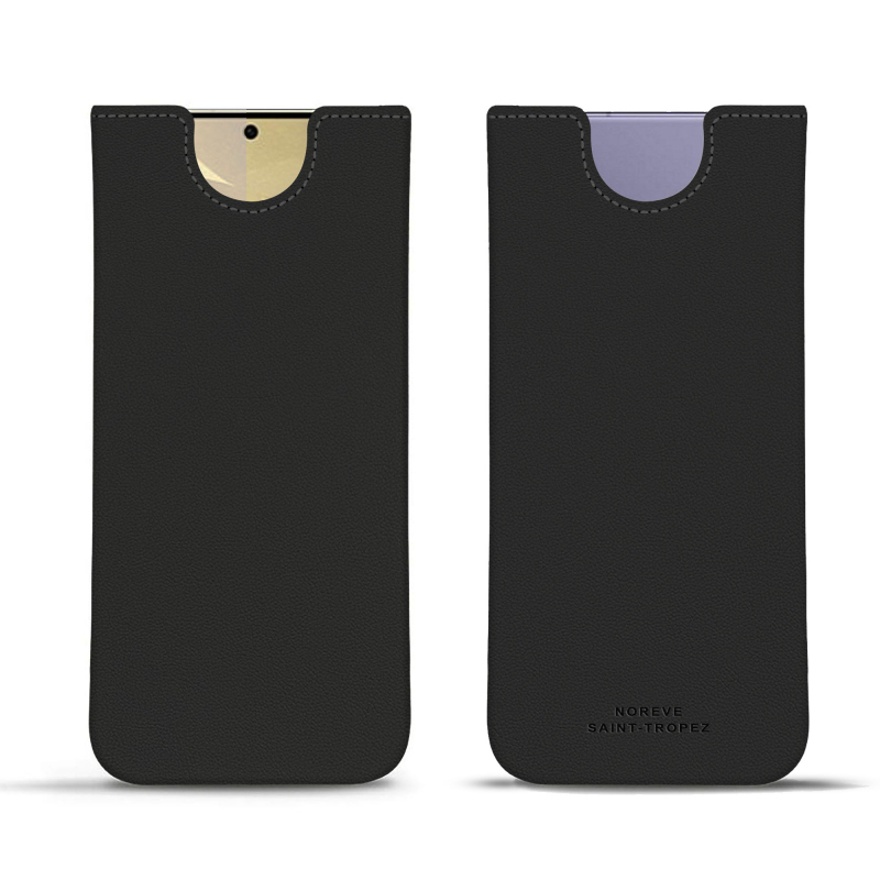 Samsung Galaxy S24+ leather pouch - Noir PU ( Black ) 