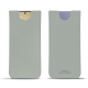 Capa em pele Samsung Galaxy S24+ - Gris PU ( Pantone #c1c6c8 ) 