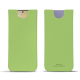 가죽 커버 Samsung Galaxy S24+ - Vert olive PU ( Pantone #a7c58e )