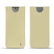 Pochette cuir Samsung Galaxy S24 - Beige ( Nappa - Pantone #ceb888 ) 