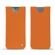 가죽 커버 Samsung Galaxy S24 - Orange ( Nappa - Pantone #ff9351 ) 
