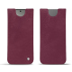 Samsung Galaxy S24 leather pouch - Prune vintage ( Pantone #612434 ) 