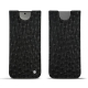 Capa em pele Samsung Galaxy S24 - Autruche nero ( Noir / Black) 