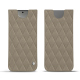 Pochette cuir Samsung Galaxy S24 - Darboun sabla - Couture ( Pantone #BCB1A1 )
