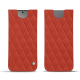 レザーケース Samsung Galaxy S24 - Arange clouquié - Couture ( Pantone #D33108 )