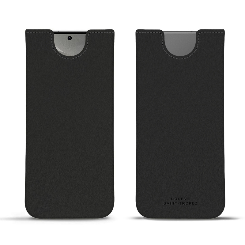 Samsung Galaxy S24 leather pouch - Noir PU ( Black ) 