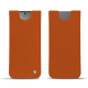 レザーケース Samsung Galaxy S24 - Orange vibrant ( Pantone #e36b39 ) 