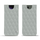 Capa em pele Samsung Galaxy S24 Ultra - Gris - Couture ( Nappa - Pantone #c1c6c8 ) 