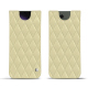 Capa em pele Samsung Galaxy S24 Ultra - Beige - Couture ( Nappa - Pantone #ceb888 ) 