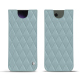 Custodia in pelle Samsung Galaxy S24 Ultra - Bleu ciel - Couture ( Nappa - Pantone #abcae9 ) 