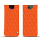 Funda de piel Samsung Galaxy S24 Ultra - Orange fluo - Couture ( Pantone #ff5406 ) 
