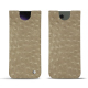 Custodia in pelle Samsung Galaxy S24 Ultra - Autruche desert ( Pantone #A39382 ) 