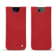 Samsung Galaxy S24 Ultra leather pouch - Rouge troupelenc ( Pantone #AB191A )