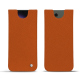 Capa em pele Samsung Galaxy S24 Ultra - Orange vibrant ( Pantone #e36b39 ) 