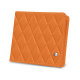 Portamonete - Anti-RFID / NFC - Orange - Couture ( Nappa - Pantone #ff9351 ) 