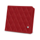 Monedero - Anti-RFID / NFC - Rouge - Couture ( Nappa - Pantone #d50032 ) 