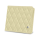 Porte-monnaie - Anti-RFID / NFC - Beige - Couture ( Nappa - Pantone #ceb888 ) 