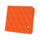 Portamonete - Anti-RFID / NFC - Orange fluo - Couture ( Pantone #ff5406 ) 